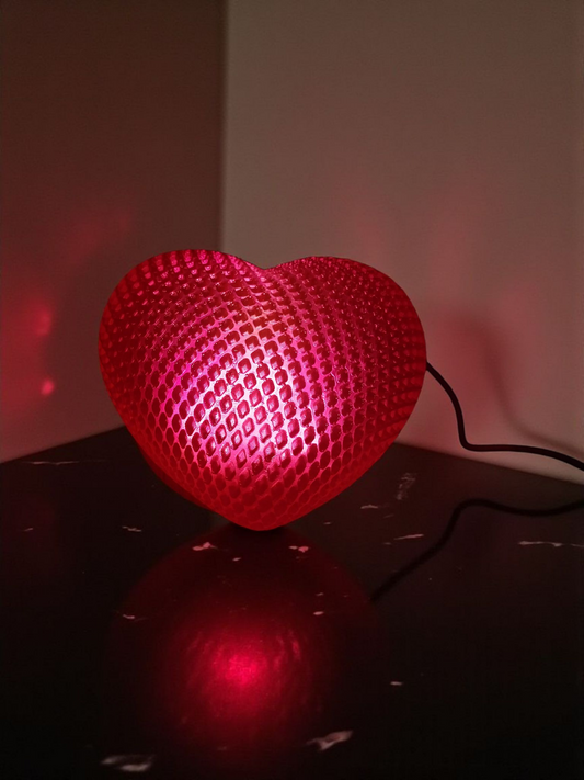 Hot Pink Heart- USB lamp
